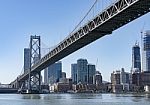 Oakland Bay Bridge Of San Francisco Stock Photo