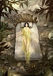Illustration Digital Painting Sleeping In Forest Stock Photo
